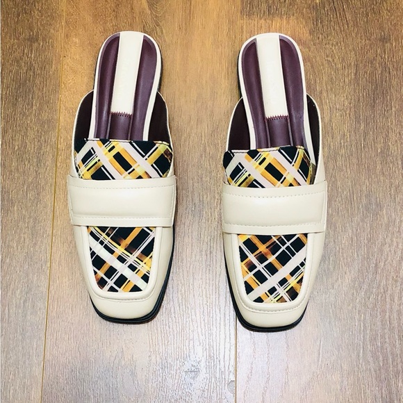 New Franco Sarto Duval Leather/Cashmere Mule 7.5 - Picture 3 of 4